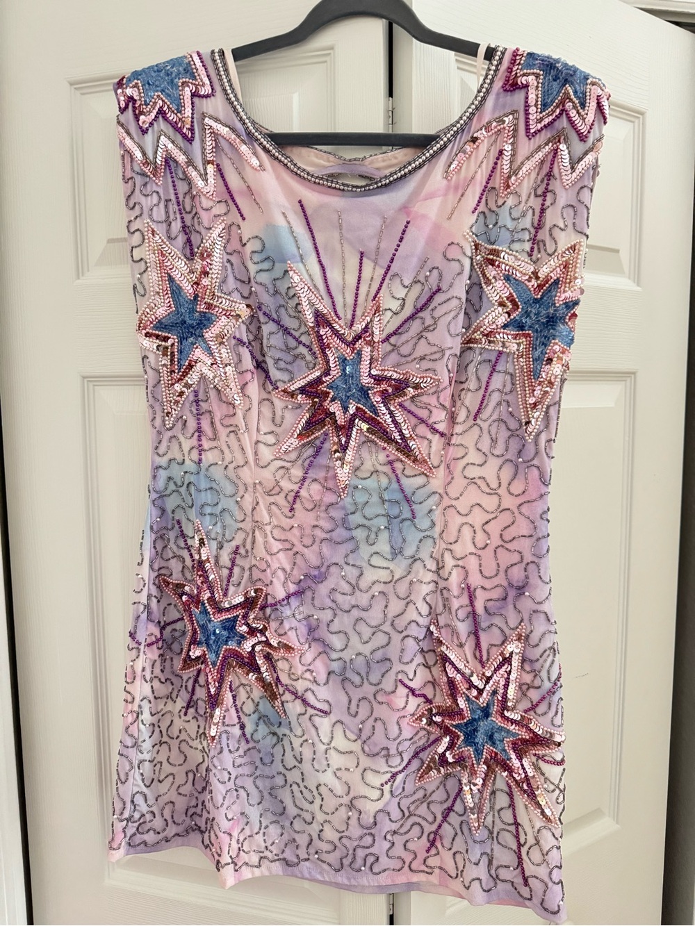 LoveShackFancy Colvin Starburst Mini Dress